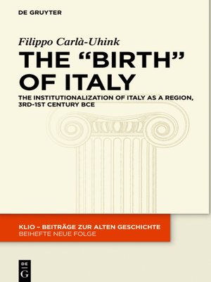 cover image of The "Birth" of Italy